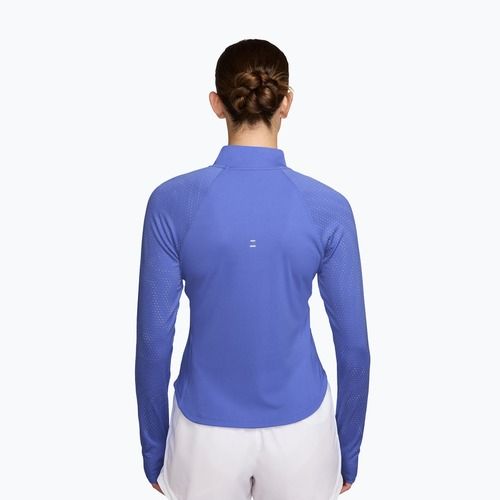 Дамска блуза с дълъг ръкав за бягане Nike Tempo Flash Dri-Fit 1/4 Zip sapphire/black/white