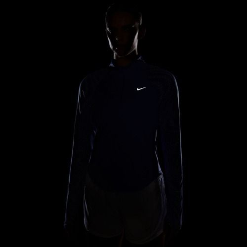 Дамска блуза с дълъг ръкав за бягане Nike Tempo Flash Dri-Fit 1/4 Zip sapphire/black/white