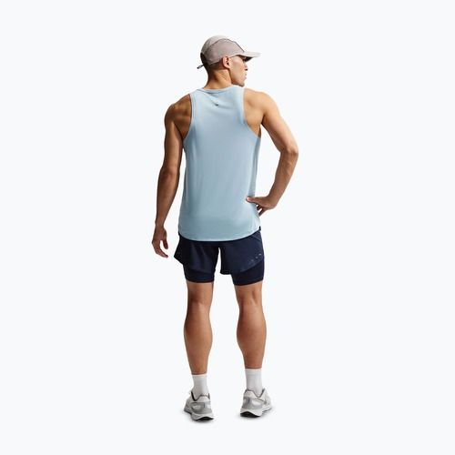 Мъжка тениска за бягане Nike Stride Dri-Fit ADV light armour blue