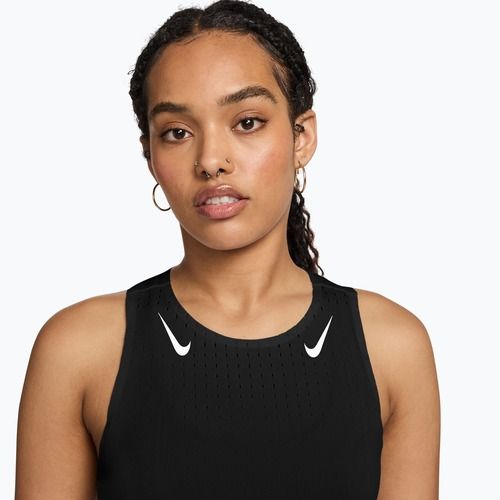 Дамска тениска за бягане Nike AeroSwift Dri-Fit ADV Singlet black/white