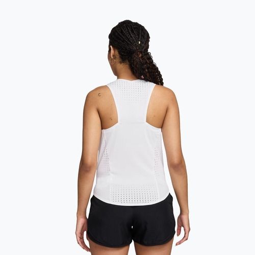 Дамска тениска за бягане Nike AeroSwift Dri-Fit ADV Singlet white/black