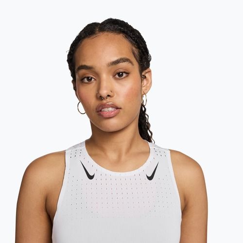 Дамска тениска за бягане Nike AeroSwift Dri-Fit ADV Singlet white/black