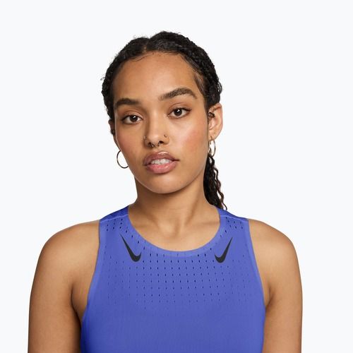 Дамска тениска за бягане Nike AeroSwift Dri-Fit ADV Singlet sapphire/black