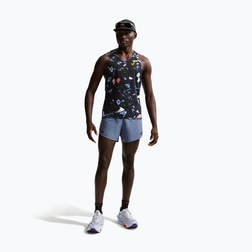 Мъжка тениска за бягане Nike AeroSwift Dri-Fit ADV singlet black/laser orange