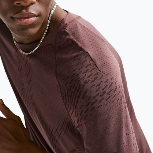 Мъжка тениска за бягане Nike Stride Dri-Fit ADV tattoo/burgundy crush