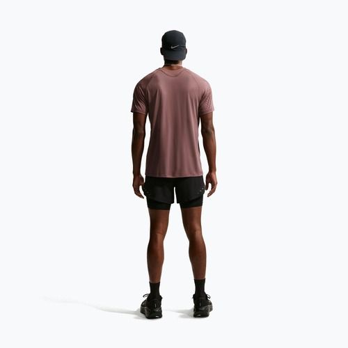 Мъжка тениска за бягане Nike Stride Dri-Fit ADV tattoo/burgundy crush