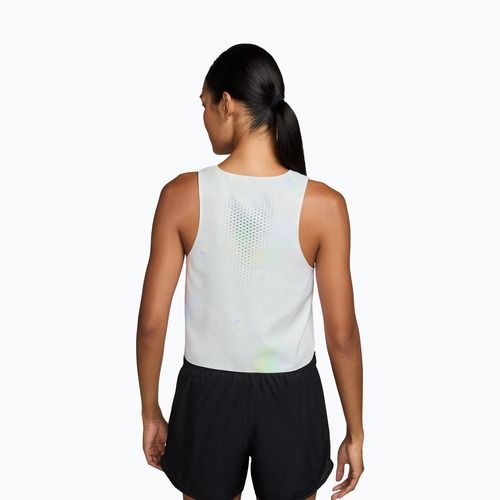 Дамска тениска за бягане Nike AeroSwift Dri-Fit ADV Cropped Tank Top off white/black
