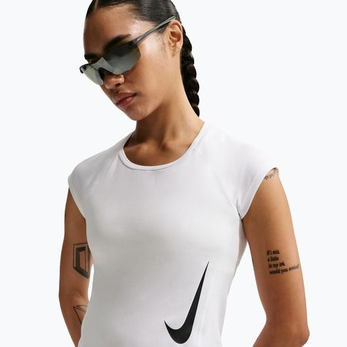 Дамска тениска за бягане Nike Swoosh Run Dri-Fit white/photon dust/black