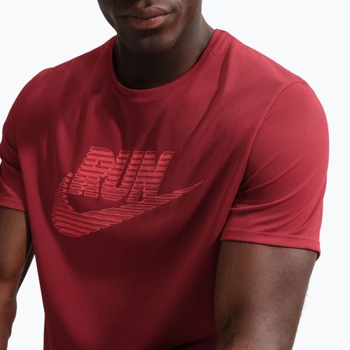 Мъжка тениска за бягане Nike Miler Dri-Fit UV team crimson/light crimson