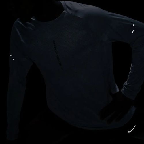 Мъжка блуза с дълъг ръкав за бягане Nike Stride Dri-Fit ADV light smoke grey