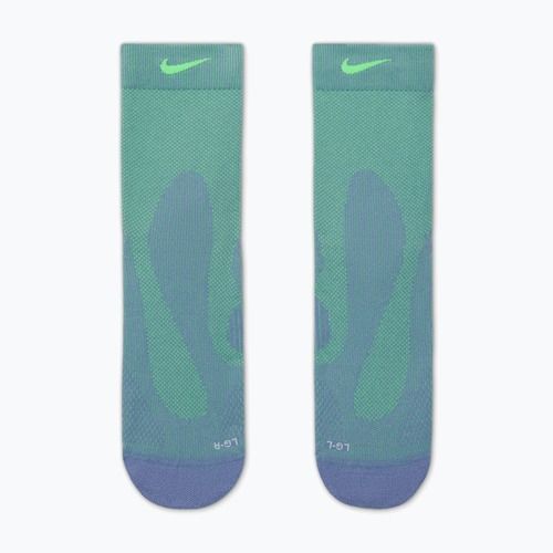 Чорапи Nike Running Lightweight Micro Crew Socks iron purple/voltage green/voltage green