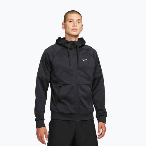 Мъжки суитшърт за тренировка Nike Therma Fit Full-Zip black/black/white