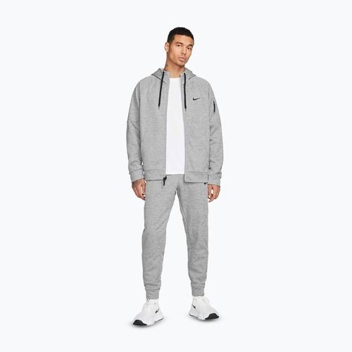 Мъжки суитшърт за тренировка Nike Therma Fit Full-Zip dark grey heather/particle grey/black