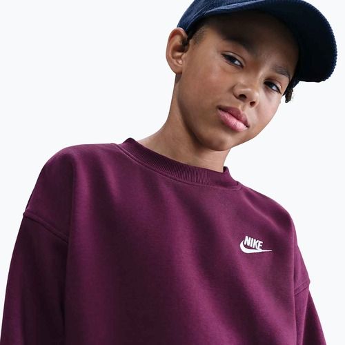 Детски суитшърт Nike Sportswear Club Fleece burgundy/white