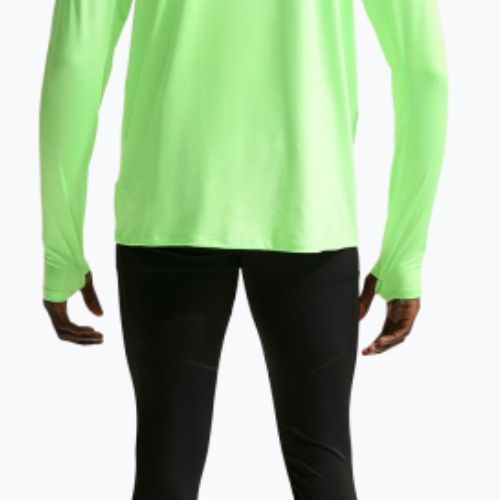 Мъжки суитшърт за бягане Nike Stride 1/4 Zip Dri-Fit lime blast