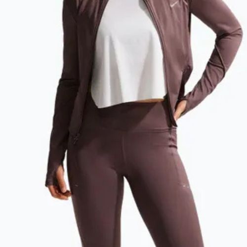 Дамски суитшърт за бягане Nike Swift Dri-Fit Full Zip Mid-Layer tattoo