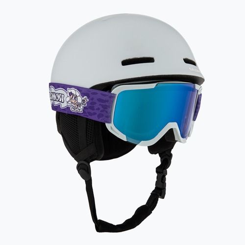 Детска скиорска каска Salomon Player Combo + очила XV Jr ice flow/ice flow mid blue