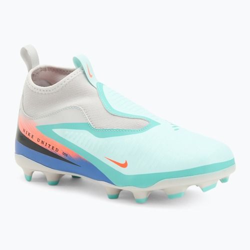 Детски футболни обувки Nike United Phantom 6 High Academy Jr FG/MG pistachio frost/hyper orange
