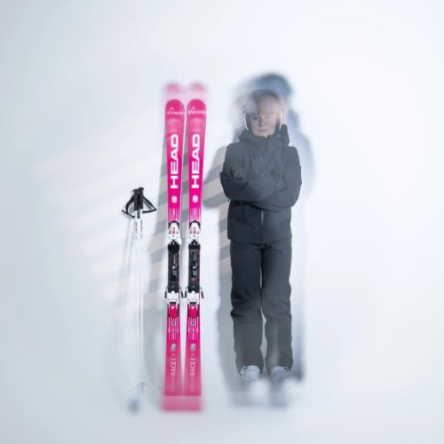 Пистови ски HEAD WC Rebels e-Race Pro RP WCR 14 + автомати Freeflex 14 GW 75 Years pink