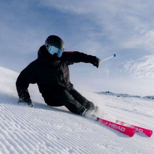 Пистови ски HEAD WC Rebels e-Race Pro RP WCR 14 + автомати Freeflex 14 GW 75 Years pink