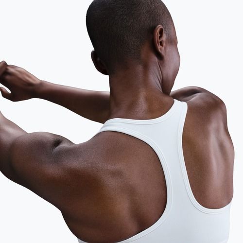 Спортен сутиен Nike Swoosh Medium Support white/black