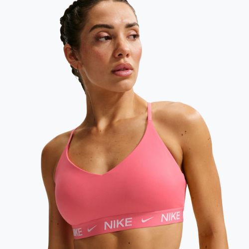 Спортен сутиен Nike Dri-Fit Indy Light Support sea coral/sea coral/white