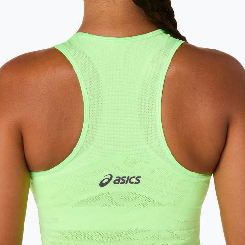 Дамска тениска за тенис ASICS Match Jaquard Crop Top W illuminate green