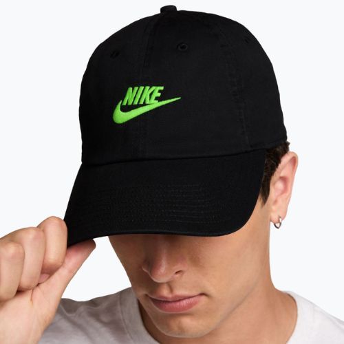 Шапка с козирка Nike Club Unstructured Futura Wash black/mean green