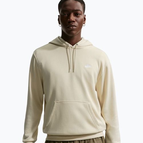 Мъжки суитшърт Nike Club French Terry Pullover Hoodie light khaki/light khaki/white