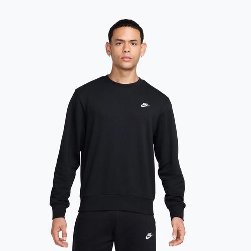 Мъжки суитшърт Nike Club French Terry Crew black/white