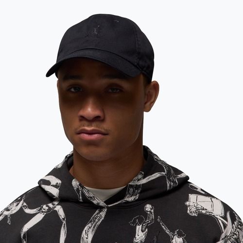 Шапка с козирка Jordan Club Unstructured Curved-Bill black/black