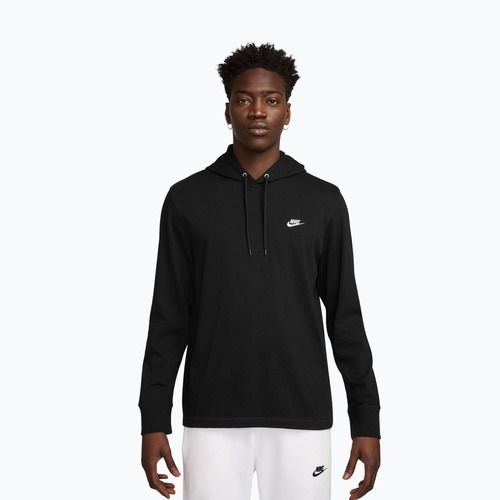 Мъжки суитшърт Nike Sportswear Club Knit Pullover Hoodie black/black/white