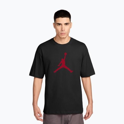 Мъжка тениска Jordan black/gym red