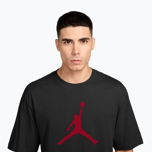 Мъжка тениска Jordan black/gym red