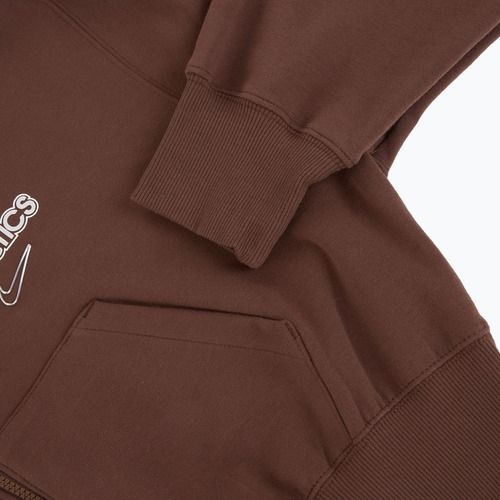 Дамски суитшърт Nike Phoenix Full-Zip Hoodie light chocolate