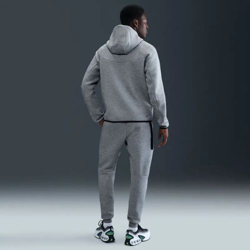 Мъжки суитшърт Nike Tech Windrunner Full Zip cavе dark grey heather/black