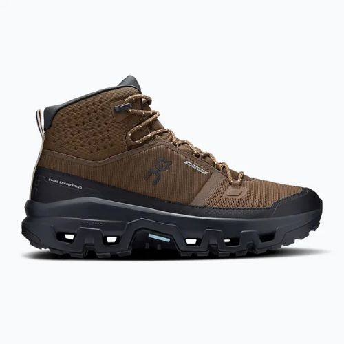 Мъжки туристически обувки On Cloudrock Mid Waterproof earth/black