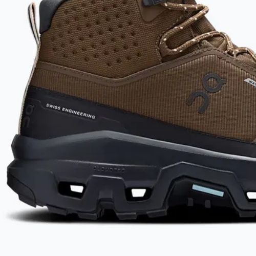 Мъжки туристически обувки On Cloudrock Mid Waterproof earth/black