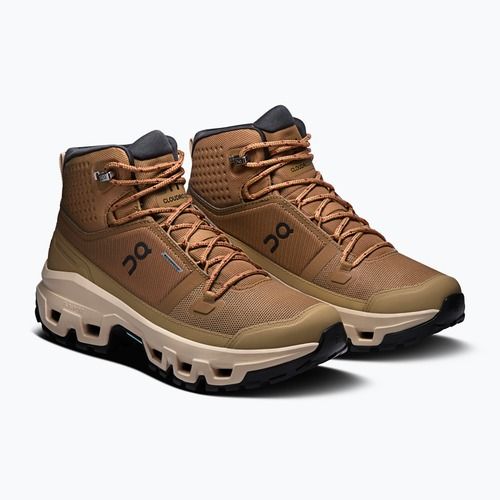 Дамски обувки On Cloudrock Mid Waterproof sphinx/sand