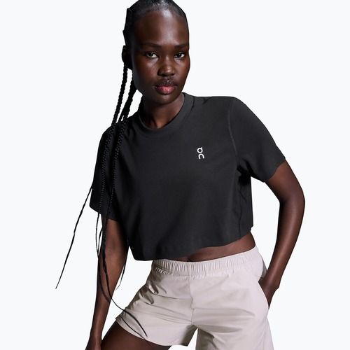 Дамска тениска за тренировка On Train-T Crop black