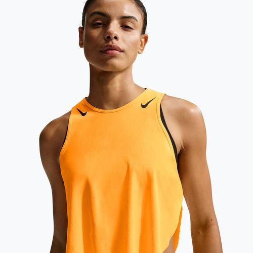 Дамска тениска за бягане Nike AeroSwift Dri-Fit ADV Cropped Tank Top laser orange/black