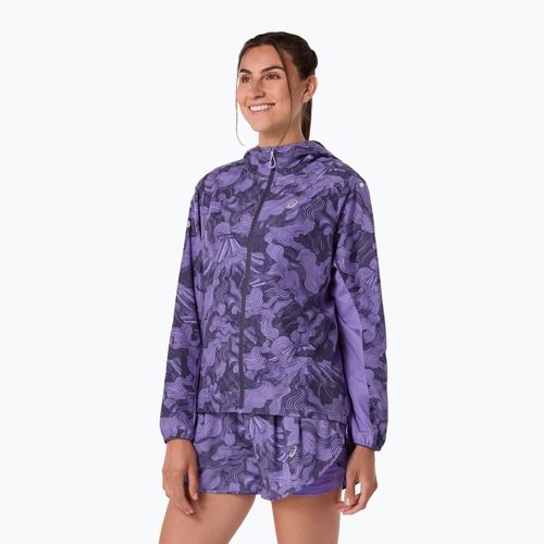 Дамско яке за бягане ASICS Fujitrail packable amethyst