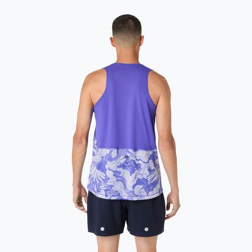 Мъжка тениска за бягане ASICS Fujitrail Singlet cobalt burst/cream