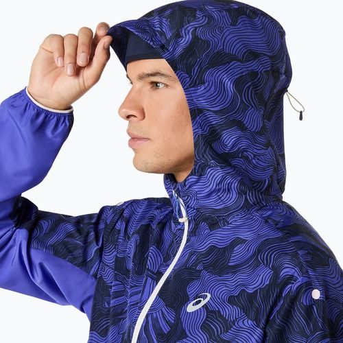 Дамско яке за бягане ASICS Fujitrail packable cobalt burst/indigo blue/cream