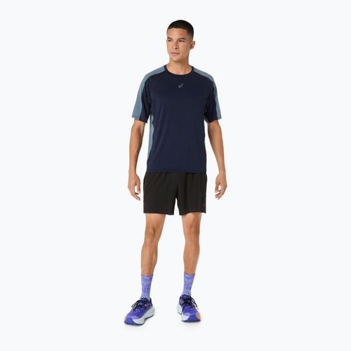 Мъжка тениска за бягане ASICS Fujitrail Elite SS midnight/ironclad