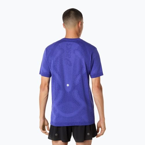 Мъжка блуза с дълъг ръкав за бягане ASICS Road Seamless LS cobalt burst/eggplant