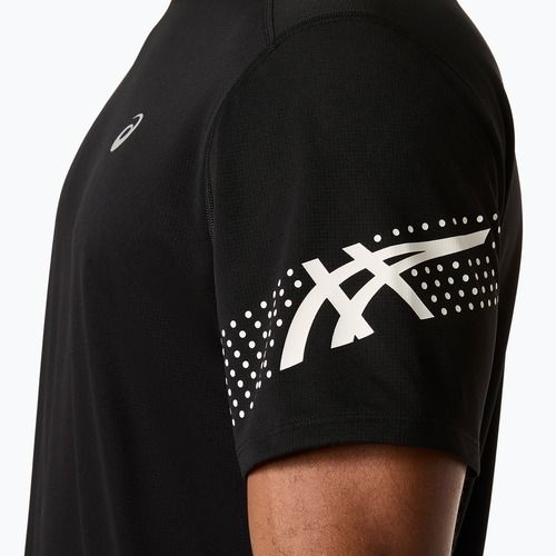 Мъжка тениска за бягане ASICS Icon SS performance black/cream