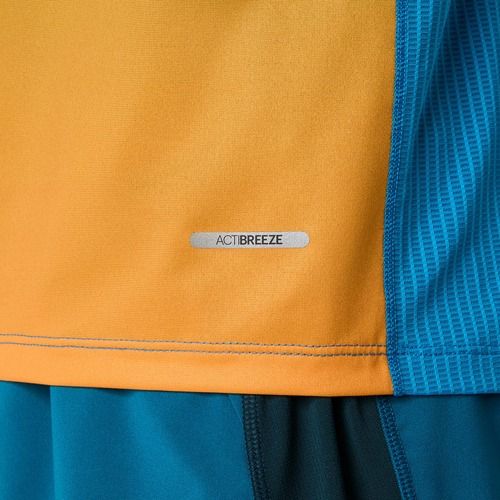 Мъжка тениска за бягане ASICS Road Fade SS aegean blue/yamabuki