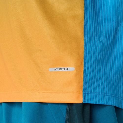 Мъжка тениска за бягане ASICS Road Fade Singlet aegean blue/yamabuki