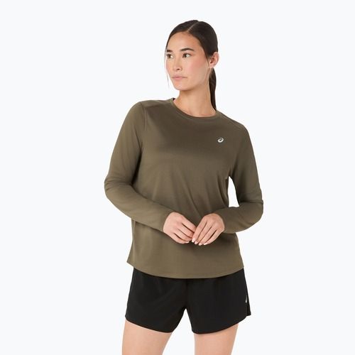 Дамска блуза с дълъг ръкав за бягане ASICS Core LS Top dark olive